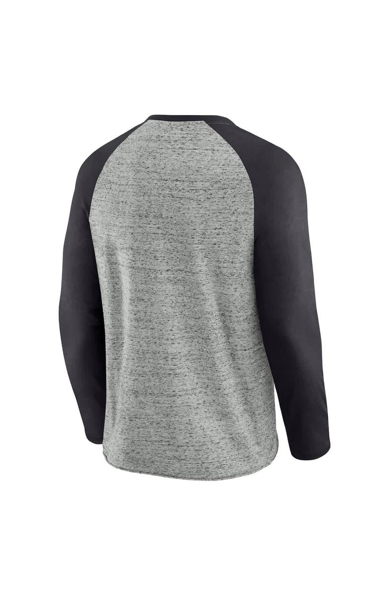 Darius Rucker Collection by Fanatics Men's Darius Rucker Collection by Fanatics Heather Gray San Francisco Giants Raw Edge Raglan Long Sleeve Baseball T-Shirt, Alternate, color, Heather Gray
