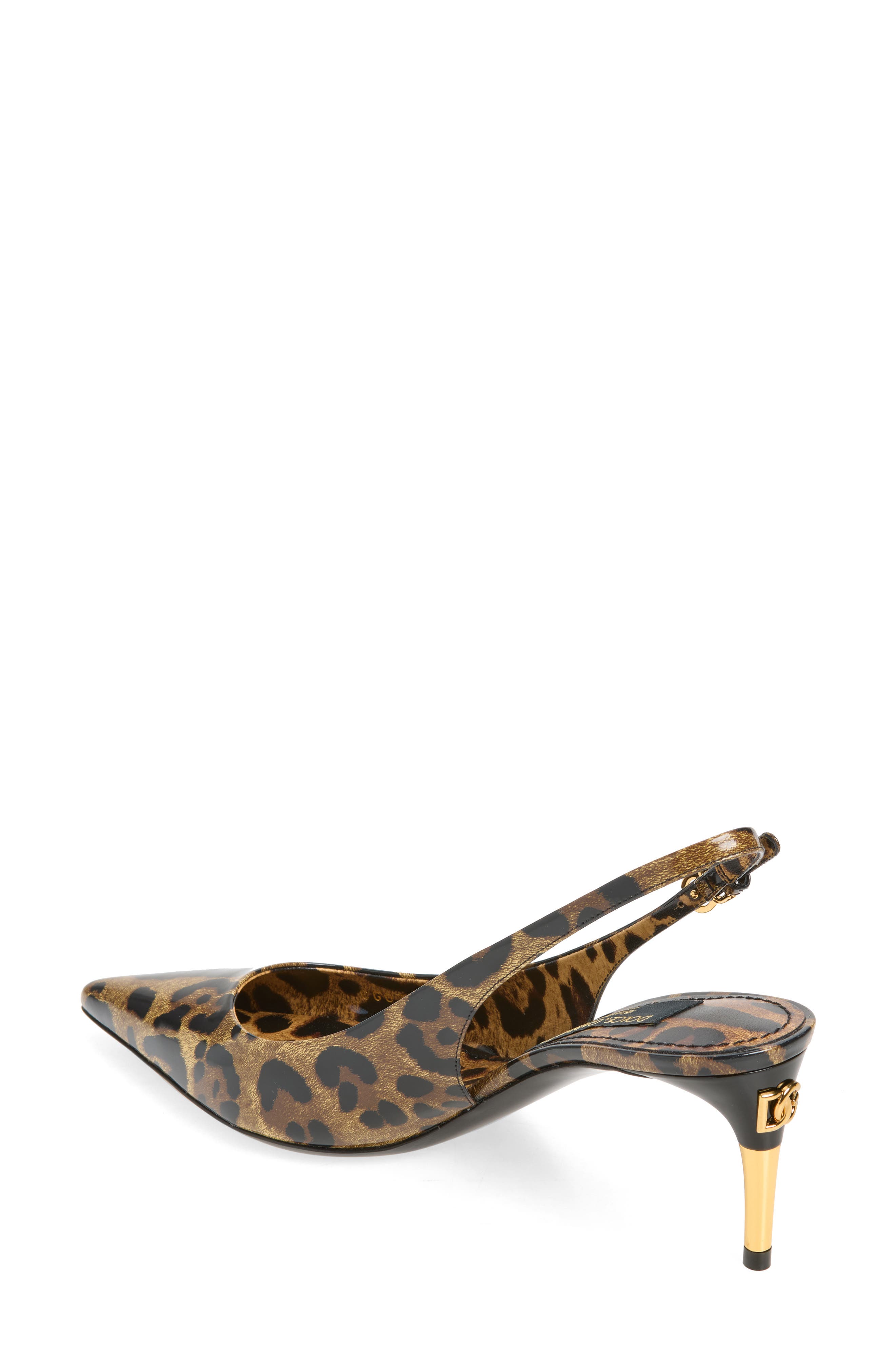 Lollo Leather Slingback Pump, Alternate, color, HA93M LEO