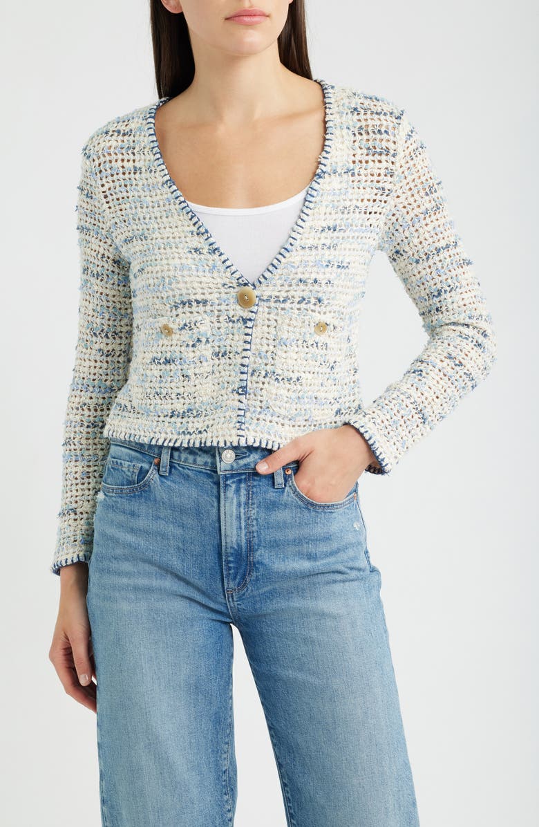 NIC+ZOE Misty Dawn Cardigan, Main, color, Indigo Multi