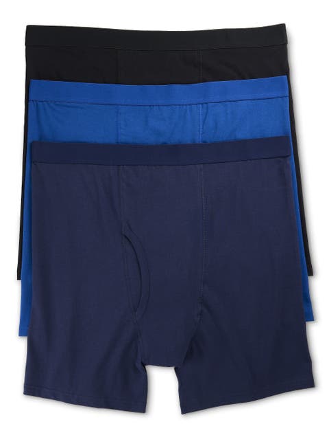 Big 
Tall 3-pk Solid Active Stretch 4 Inch Boxer Briefs