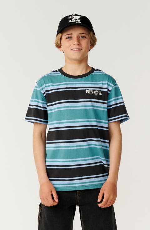 Kids' Rip-Tuals Stripe Cotton T-Shirt