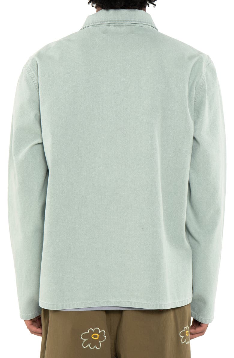 Round Two Pilot Flight Cotton Canvas Shirt Jacket, Alternate, color, 