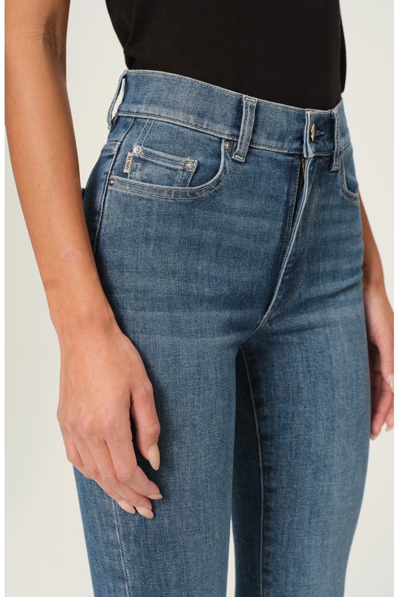 Bridget Instasculpt Raw Hem Ankle Bootcut Jeans, Alternate, color, SEA HARBOR ULTIMATE