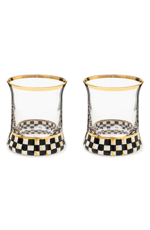 Mackenzie-childs Mackenzie Childs Courtly Check Set Of 2 Tumblers