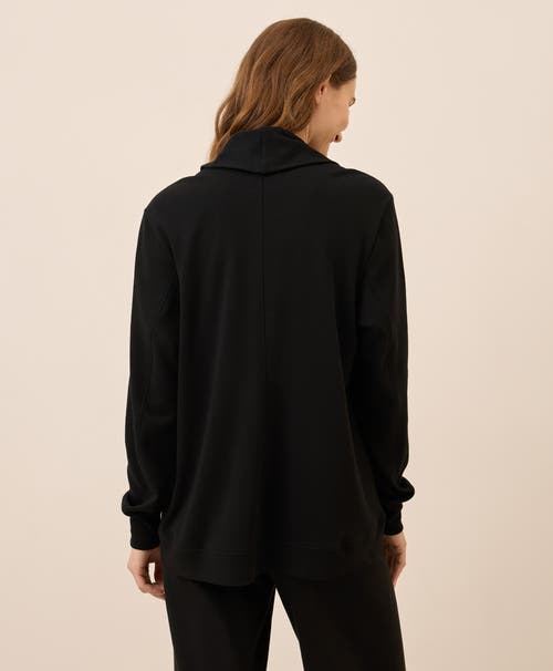 Pact Airplane Short Drape Cardigan In Animal Print
