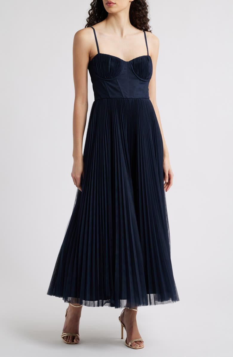 Hutch Pleated Cocktail Dress, Main, color, 