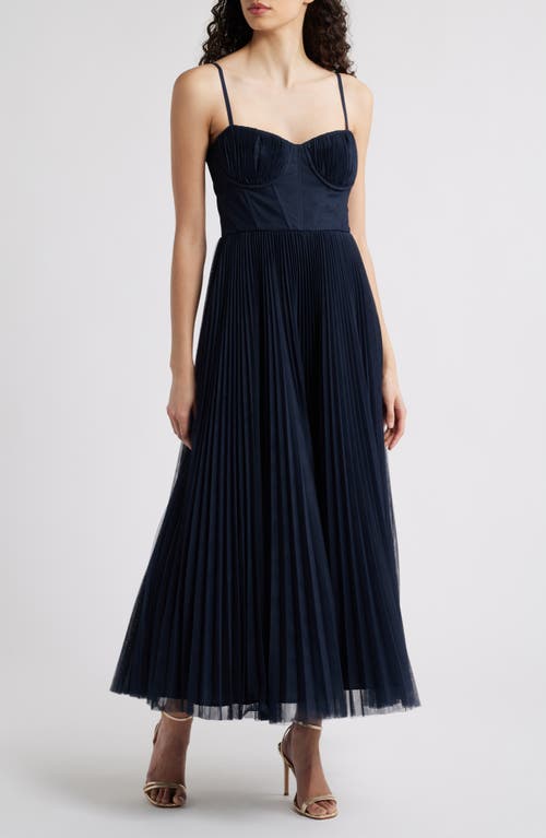 HUTCH HUTCH PLEATED COCKTAIL DRESS