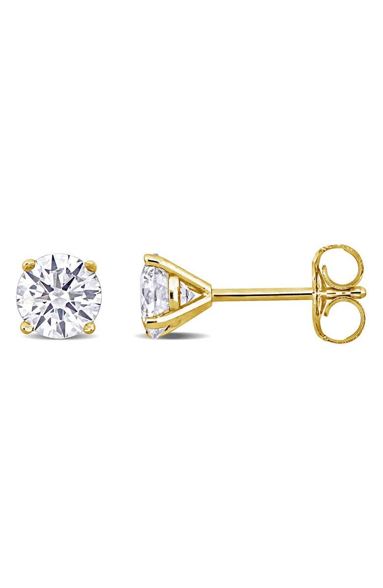 Created Forever Lab-Grown Diamond Solitaire Stud Earrings - 1ct., Main, color, Gold