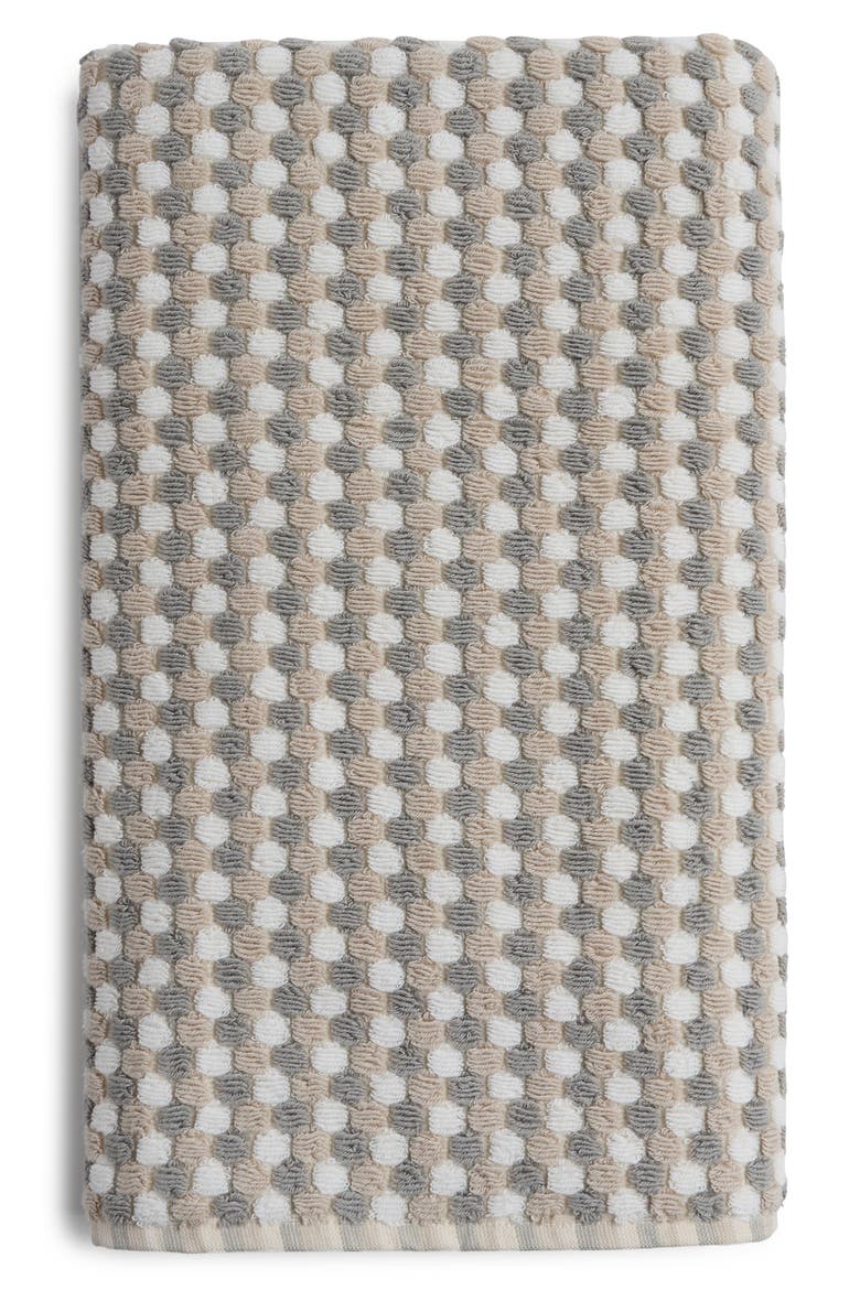 Mosaic Organic Cotton Towel (Nordstrom Exclusive), Alternate, color, BONE/WHITE/GREY