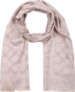 COACH Signature-C Silk & Cotton Stole
