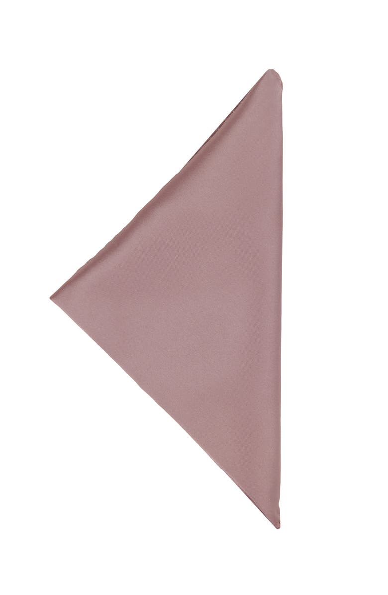 Brooklyn Brigade Men's Solid Satin Pocket Square, Alternate, color, Rose Quartz