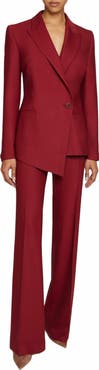 Santorelli ELIZABETH Flared Legs Pant in Virgin Wool Stretch