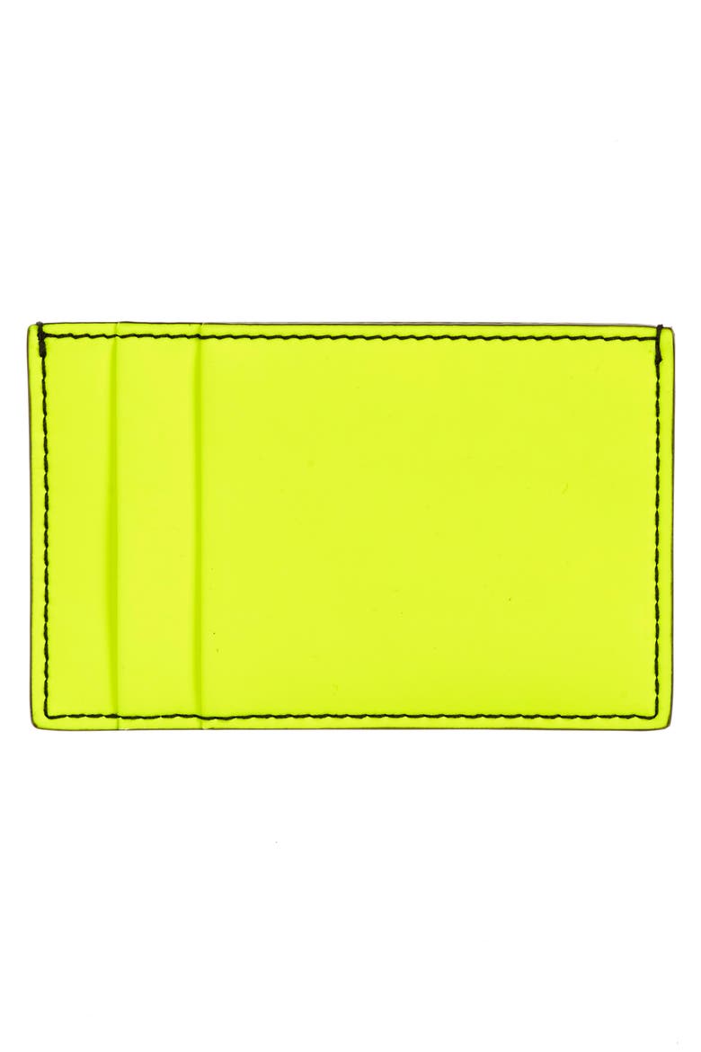 Alexander McQueen Classic Card Holder, Alternate, color, GIALLO