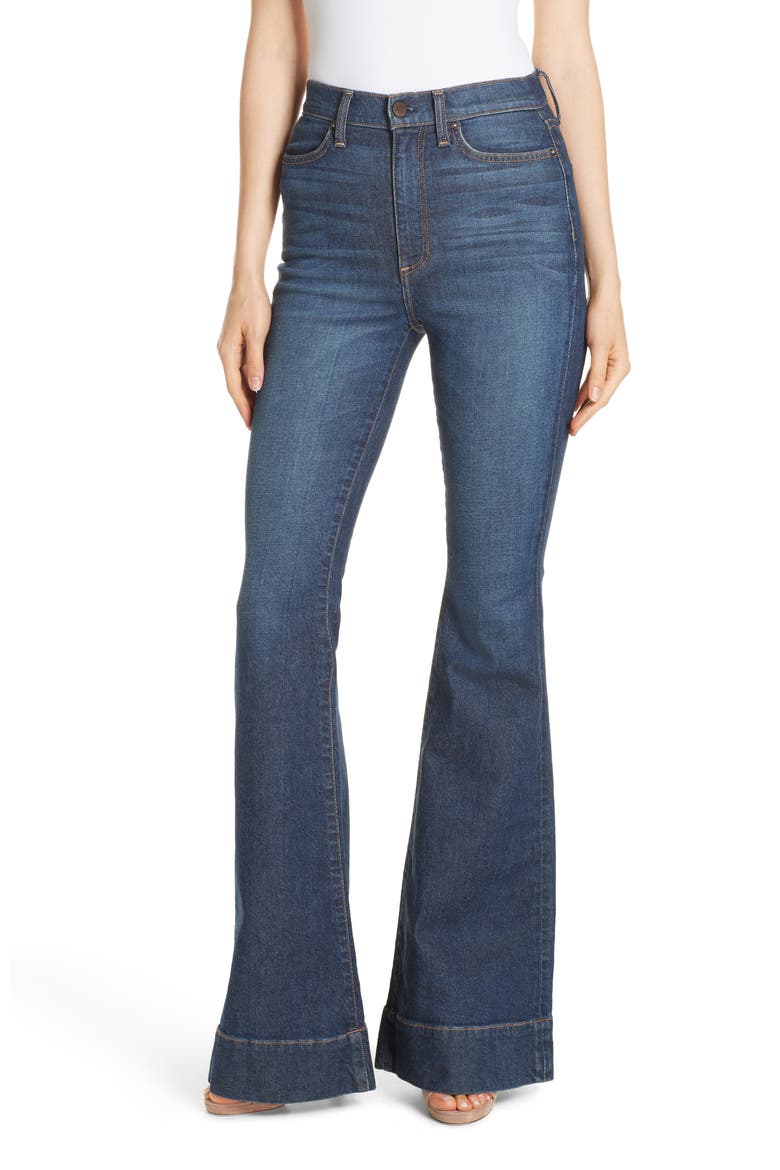 Beautiful High Waist Bell Bottom Jeans, Main, color, SO CLEVER