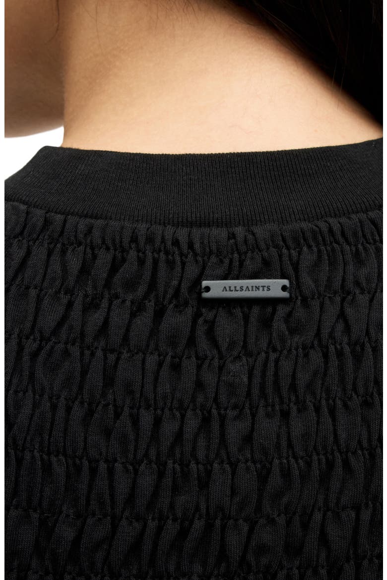 Ode Smocked Tank, Alternate, color, BLACK