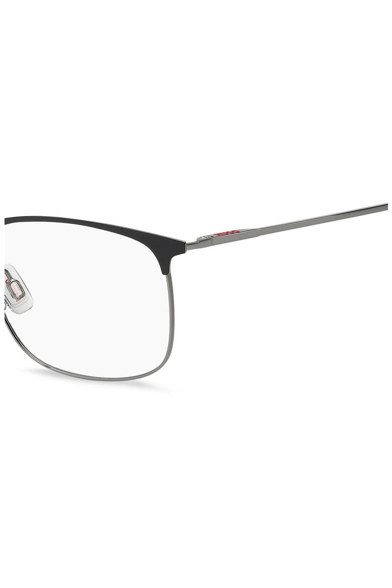 54mm Rectangular Optical Glasses, Alternate, color, BLACK RUTHENIUM