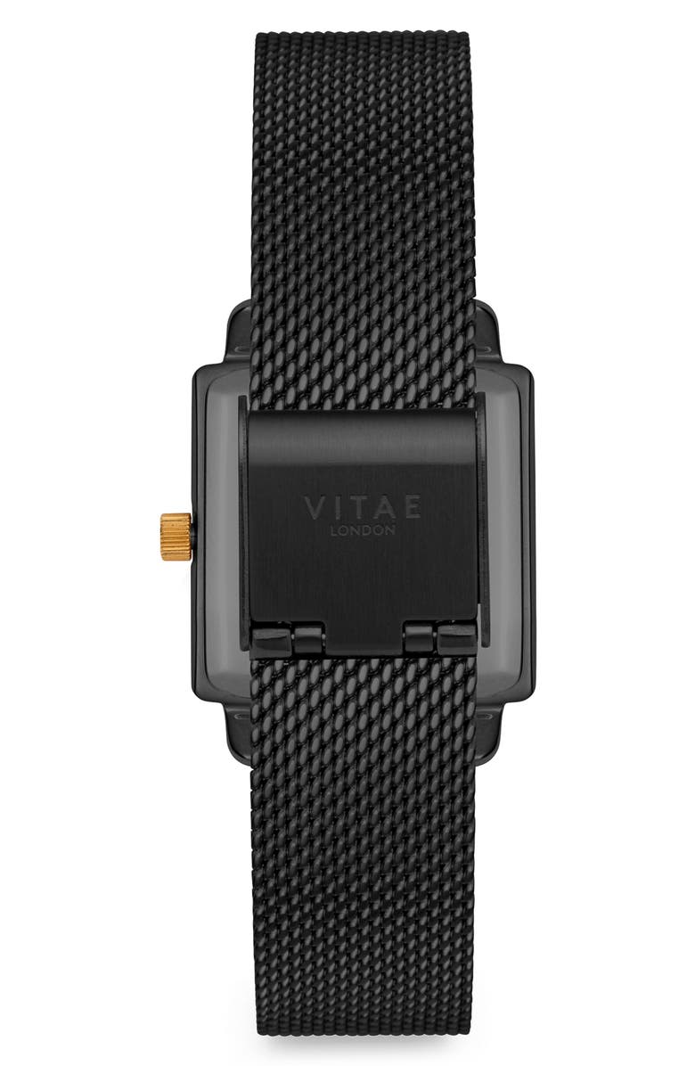 Vitae London Iiesha Petite Mesh Strap Watch, 25mm x 34mm, Alternate, color, 