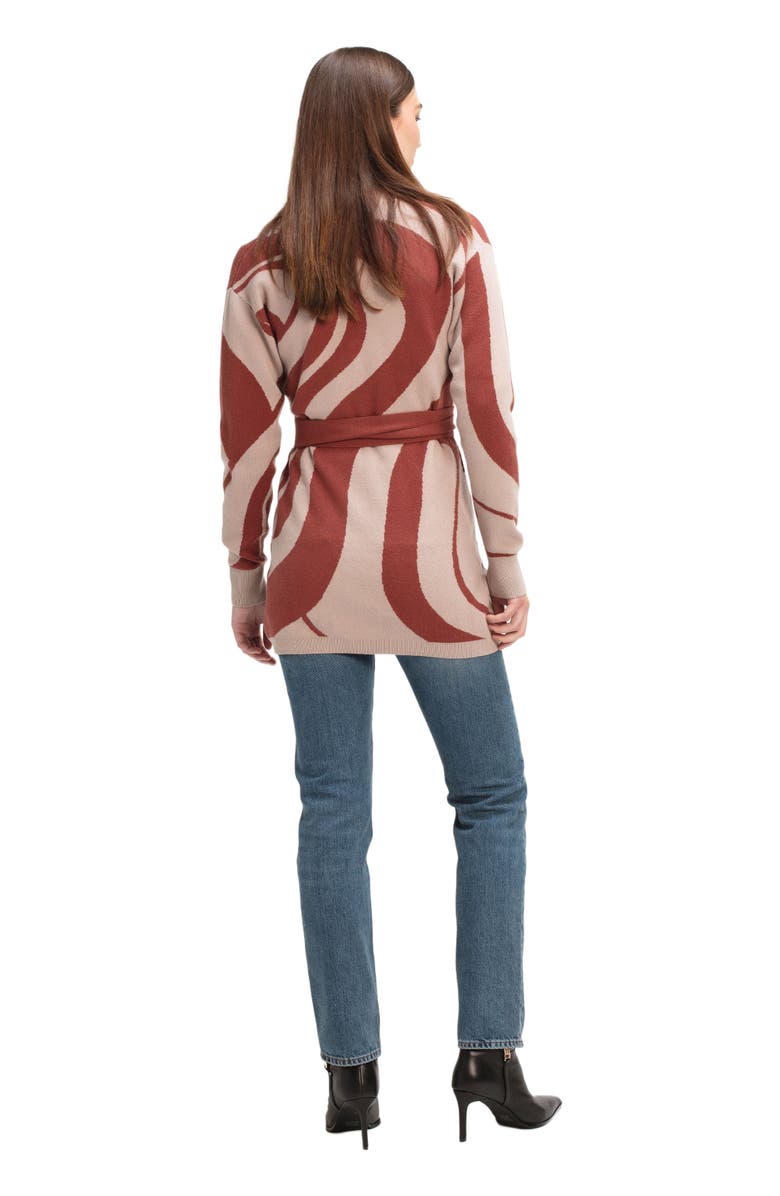 DIARRABLU Elma Knit Cardigan, Alternate, color, Luze Rust