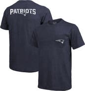Majestic Threads New England Patriots Majestic Threads Tri-Blend Pocket T-Shirt - Heathered Navy