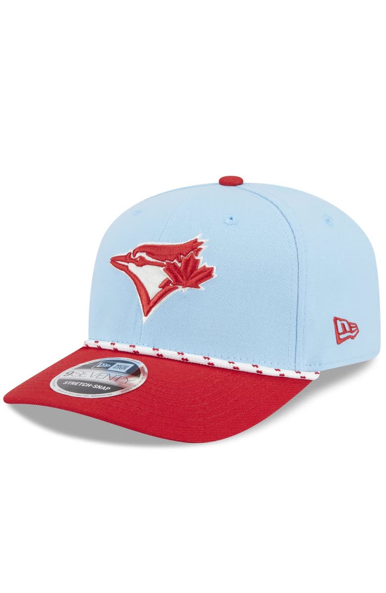 New Era Men's New Era Light Blue/Red Toronto Blue Jays 2025 Canada Day 9SEVENTY Adjustable Hat, Main, color,