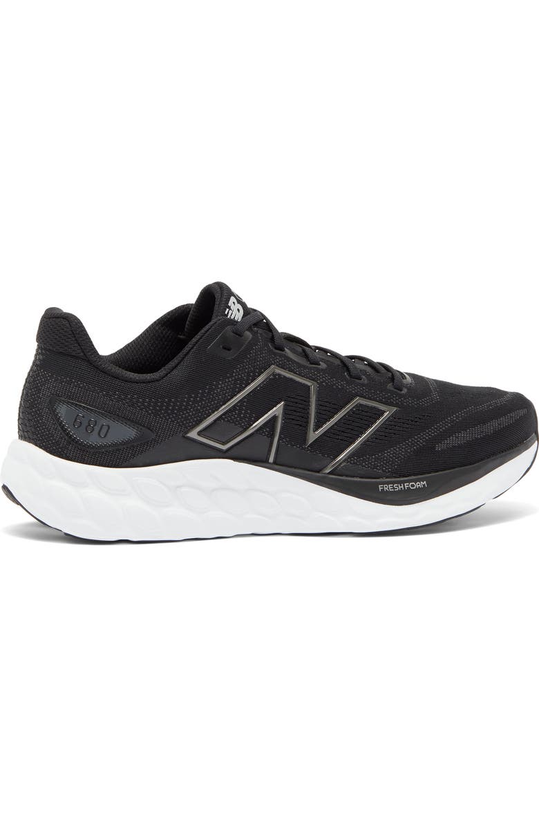 New Balance 680 Running Shoe, Alternate, color, Black/ Magnet