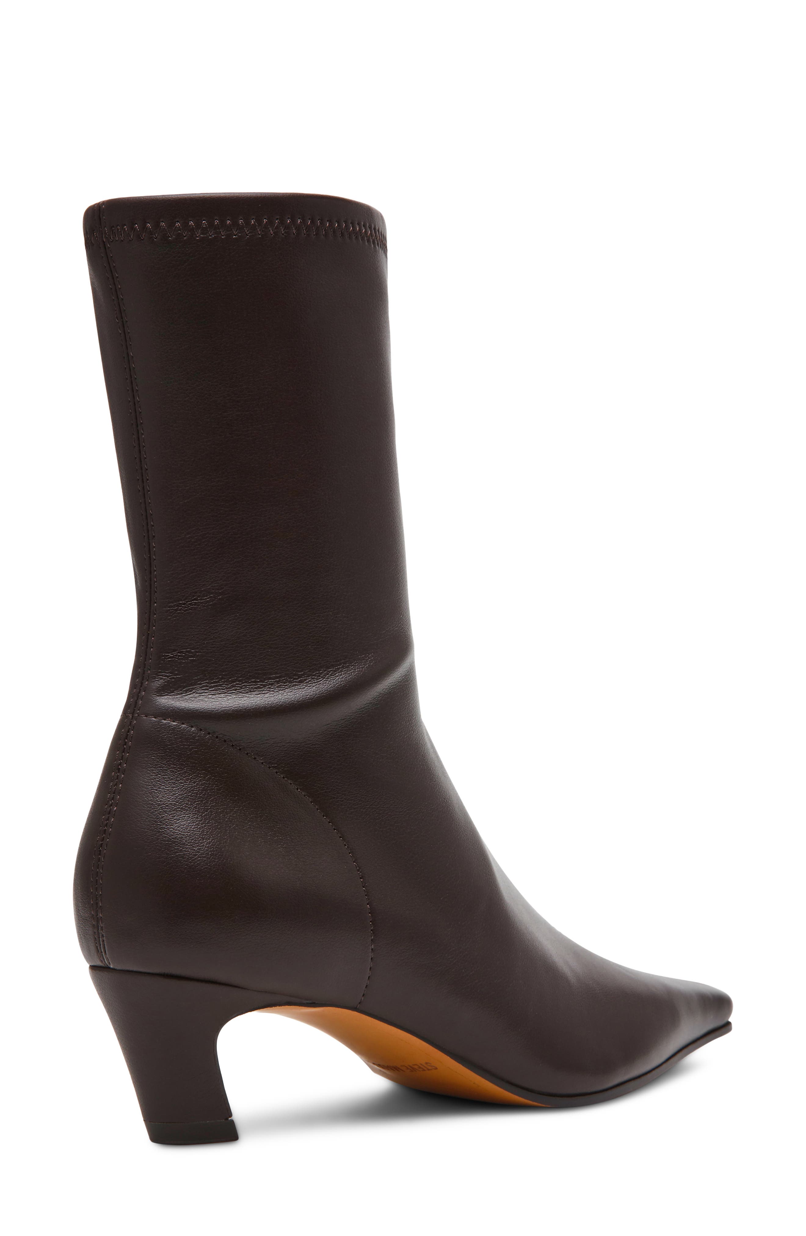 Kimmens Faux Leather Bootie, Alternate, color, BROWN