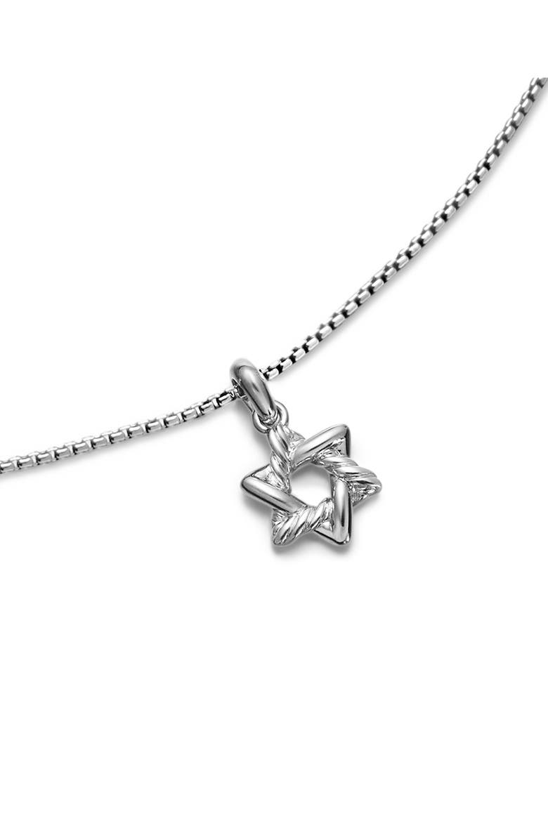 David Yurman Star of David Pendant Necklace in Sterling Silver, Alternate, color, Sterling Silver