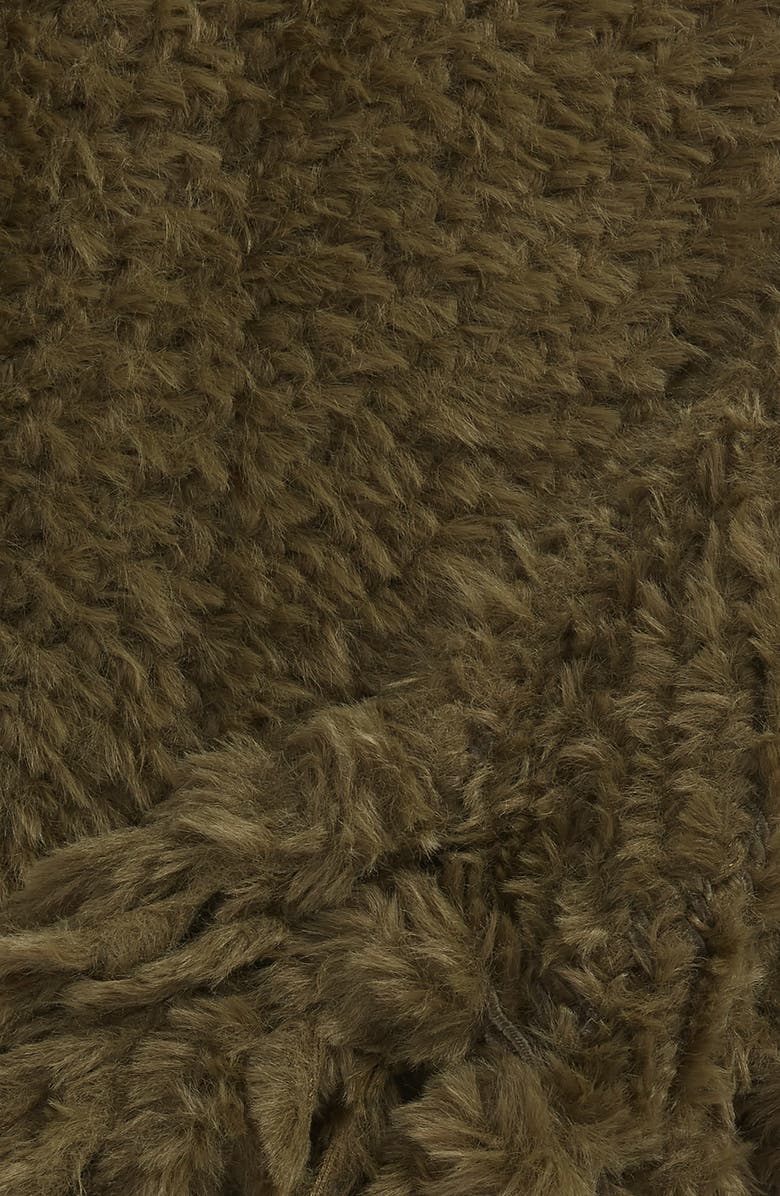 Rachel Parcell Plume Faux Fur Throw Blanket, Alternate, color,
