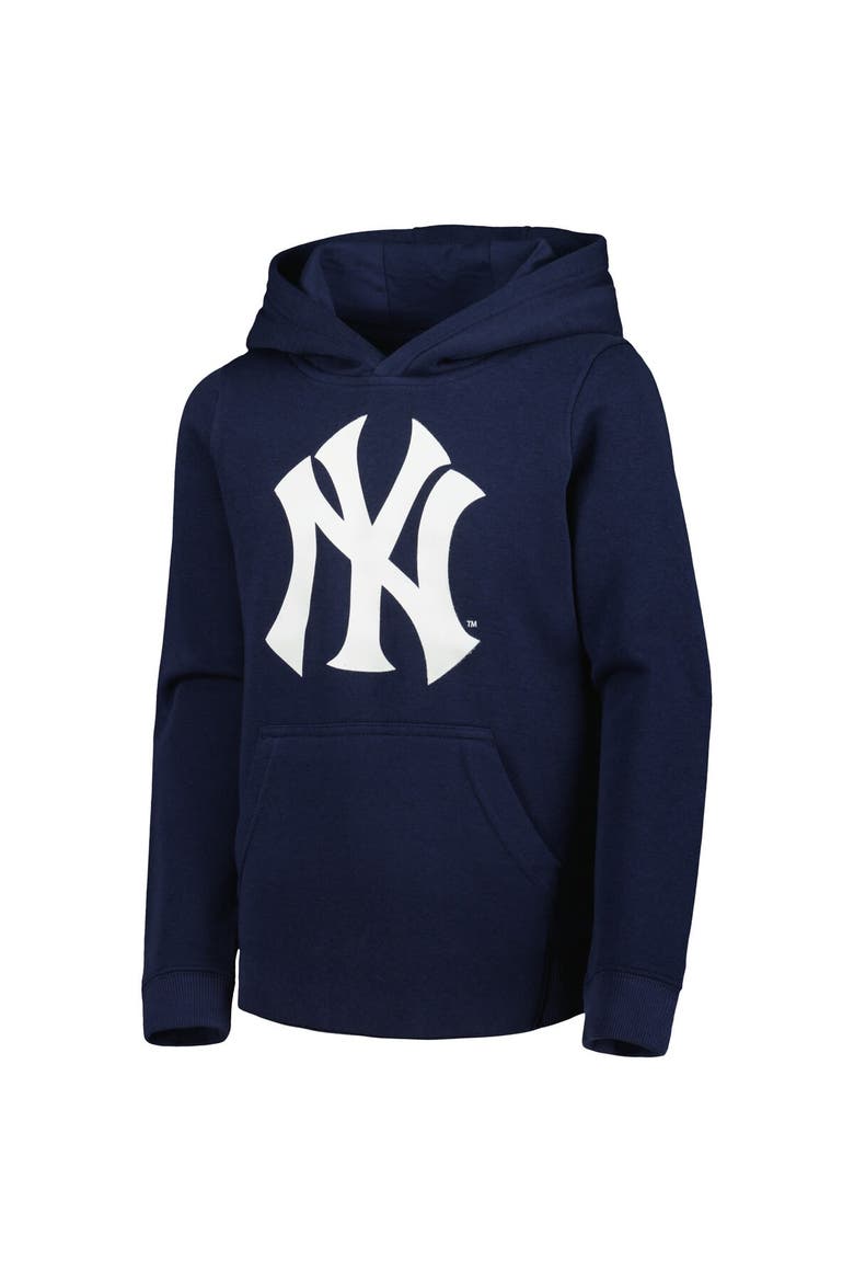 Youth Navy New York Yankees Team Primary Logo Pullover Hoodie, Alternate, color, Navy
