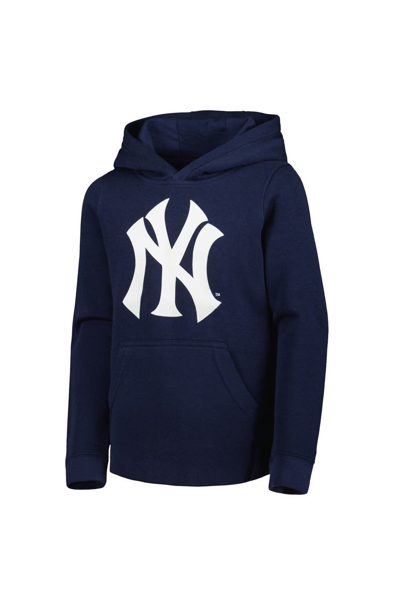Outerstuff Youth Navy New York Yankees Team Primary Logo Pullover Hoodie, Alternate, color,