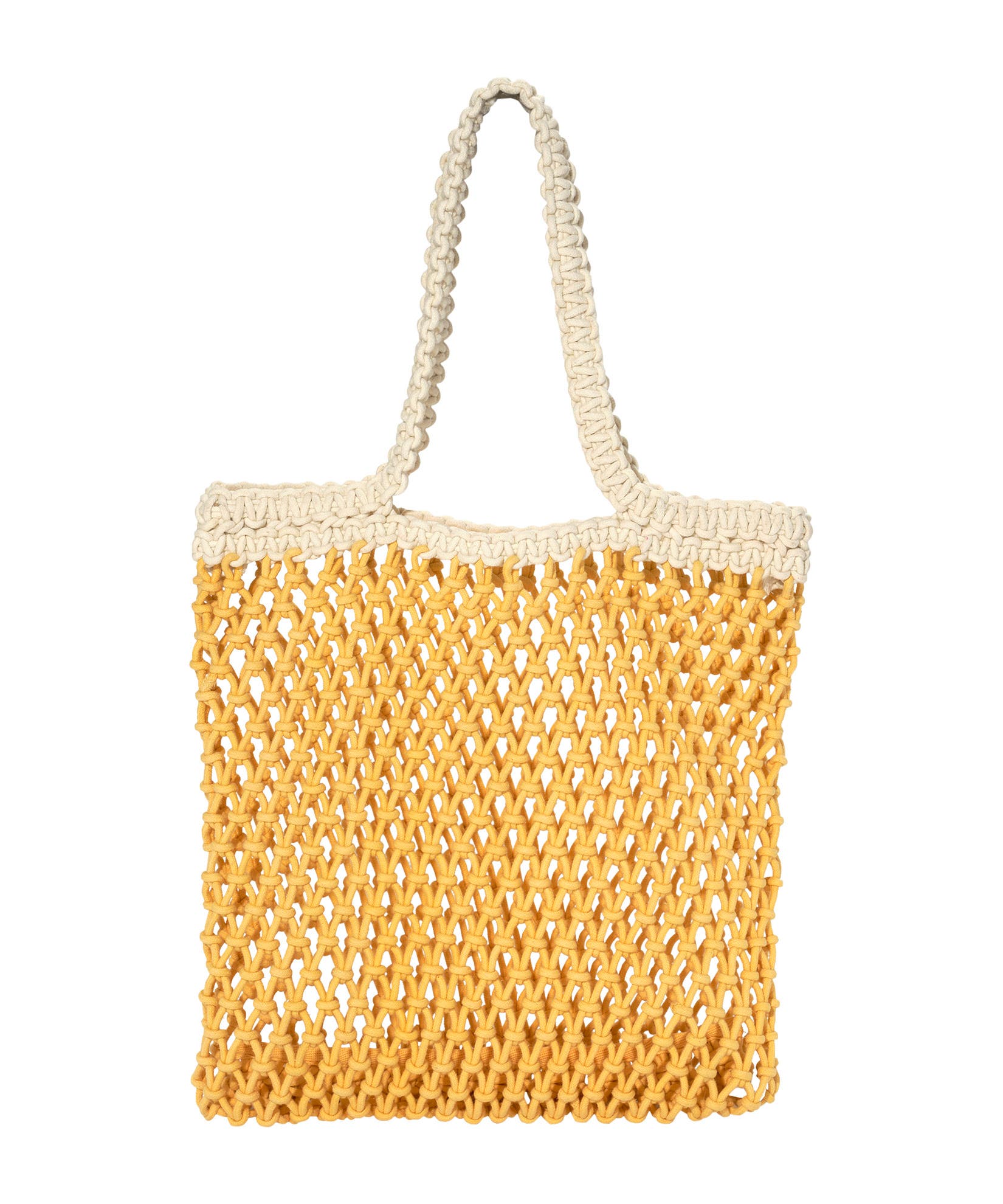 Sunwashed Macrame 2-Tone Tote, Alternate, color, Sunshine