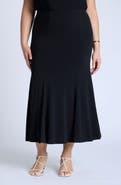 ELOQUII Jersey Midi Trumpet Skirt