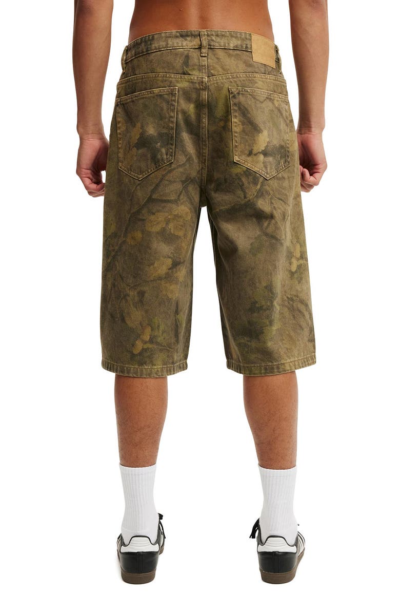 Cotton On Men's Super Baggy Jort, Alternate, color, Tree Camo