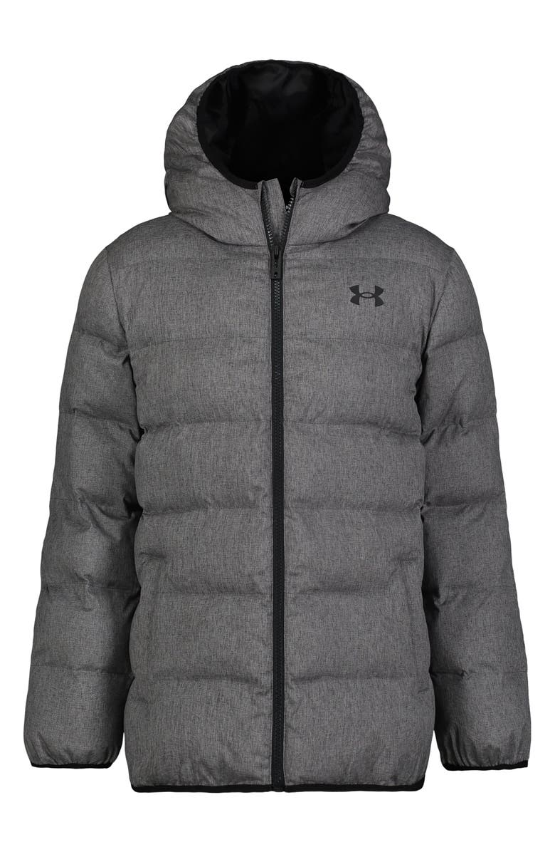 Under Armour Kids' Pronto Water Resistant Quilted Hooded Puffer Jacket, Main, color,