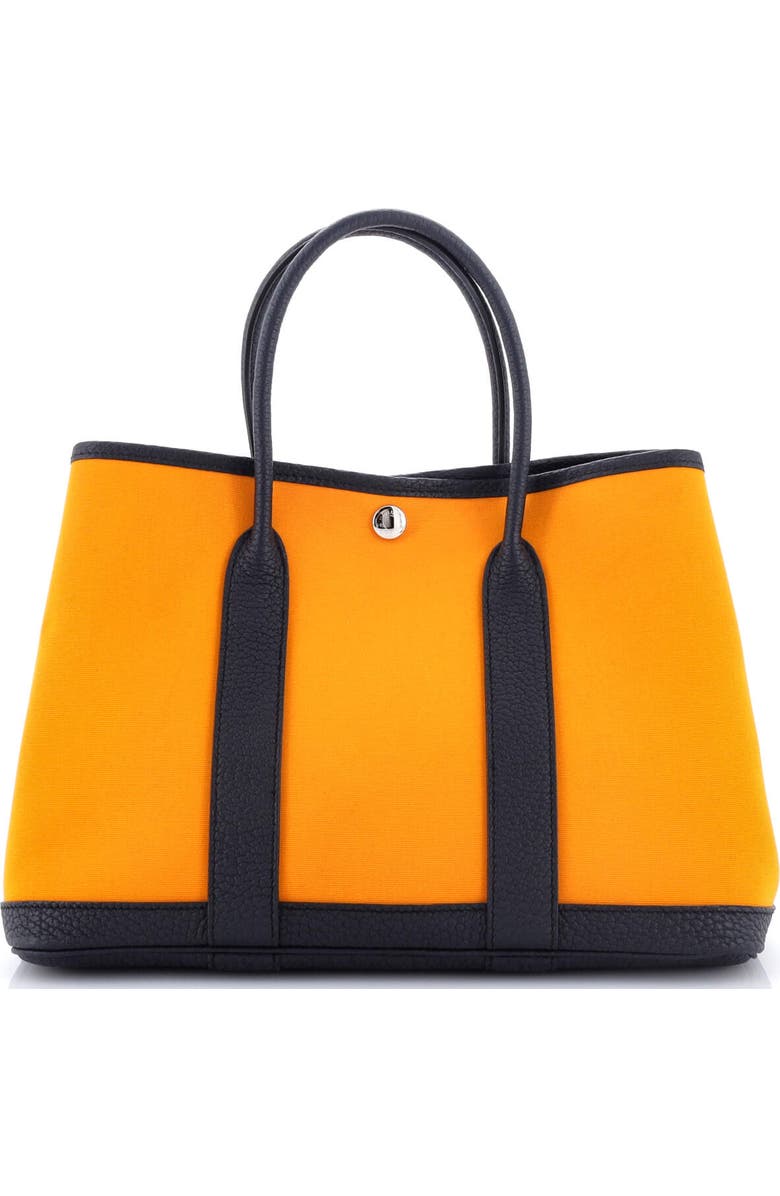 Pre-Owned Hermes Garden Party Tote Toile and Leather 30, Alternate, color, Apricot