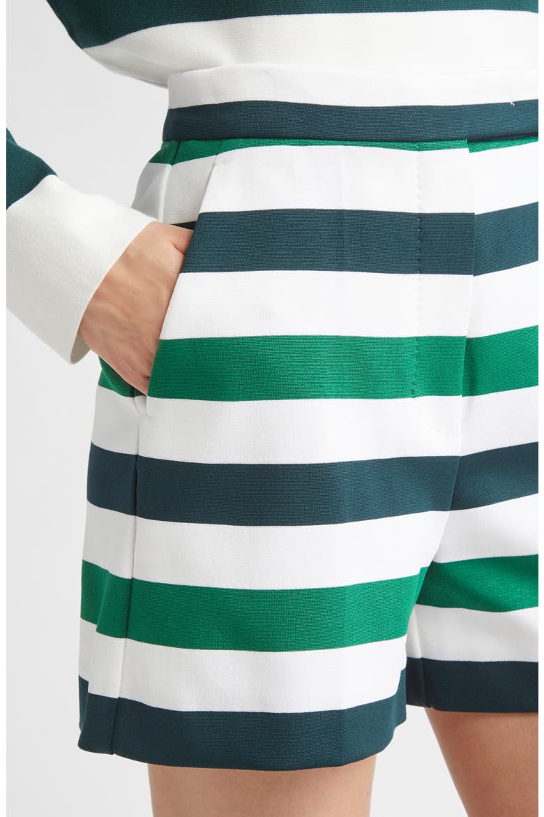 Nelson Multistripe Jersey Shorts, Alternate, color, GREEN MULTICOLORED STRIPE