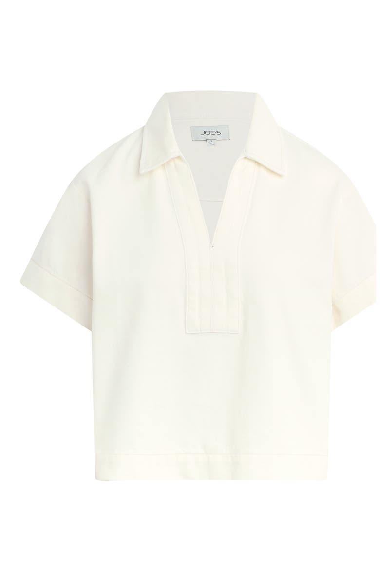The Lillian Denim Popover Top, Alternate, color, MILK