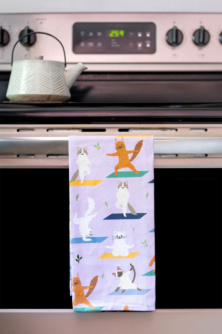 Cat Kitchen Towels - Pirouettes, Poses, and Purrs, Alternate, color, Pirouettes, Poses, and Purrs