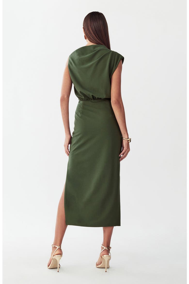 Lily Midi Dress, Alternate, color, Olive