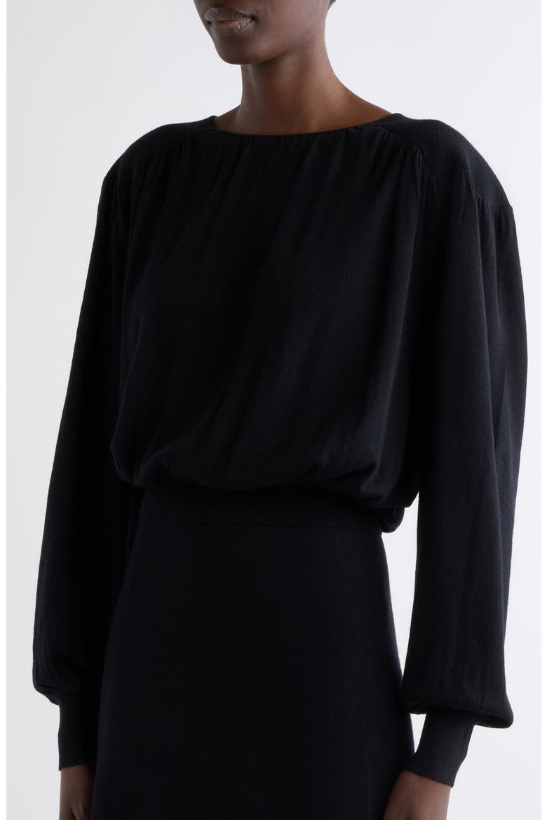 Chady Long Sleeve Maxi Dress, Alternate, color, BLACK