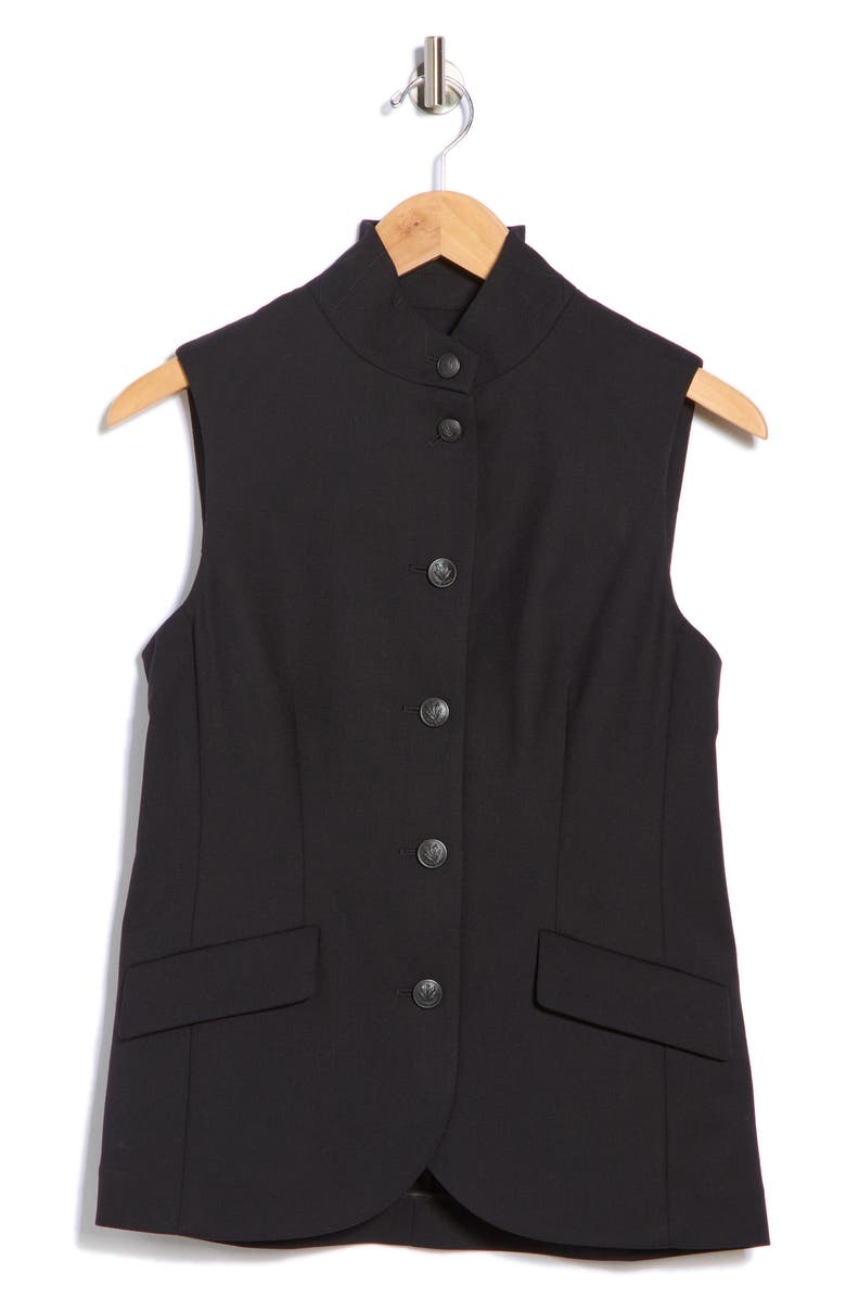 rag & bone Sadie Wool Blend Vest, Alternate, color, Black