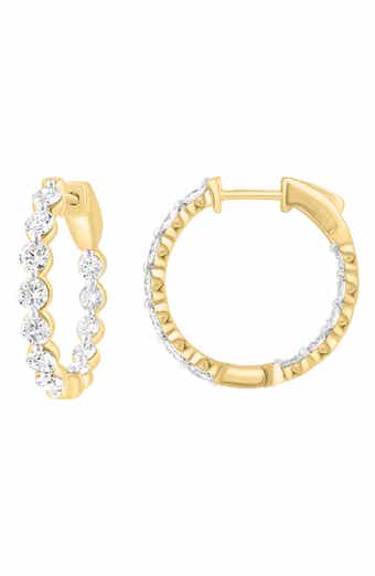 Lab-Grown Diamond Hoop Earrings