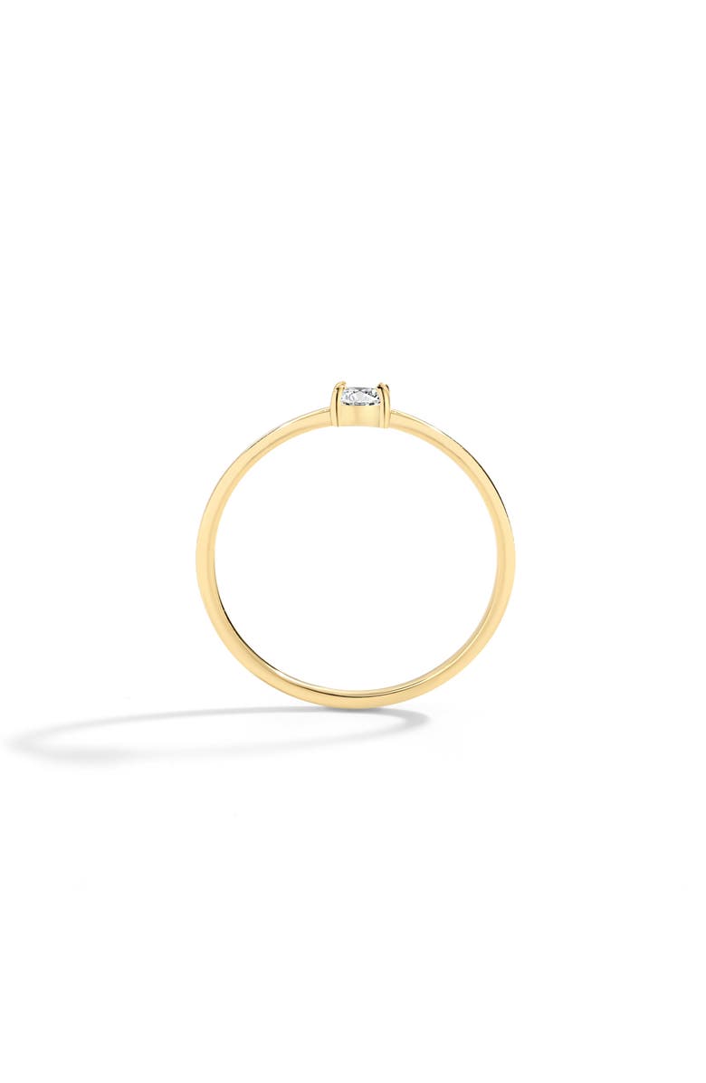 Mint & Lily Dainty Baguette Cubic Zirconia Stacking Ring, Alternate, color, 