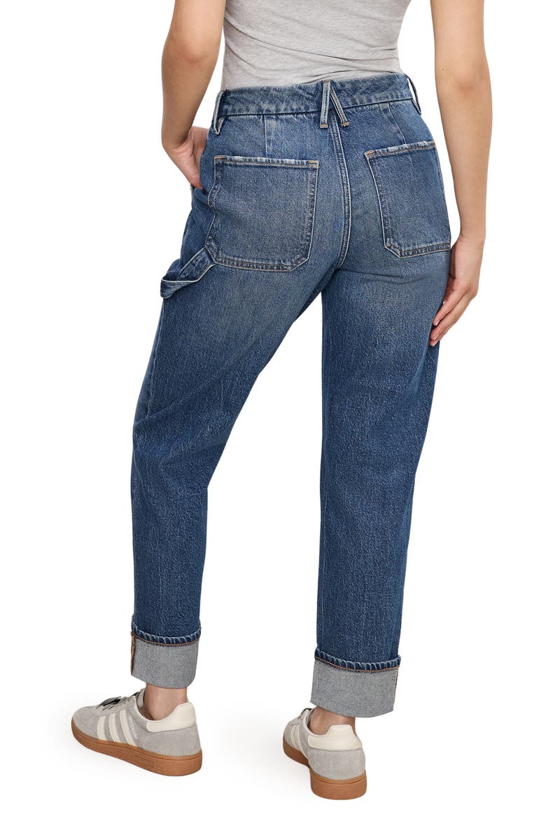 Good Petite High Waist Carpenter Jeans, Alternate, color, INDIGO747