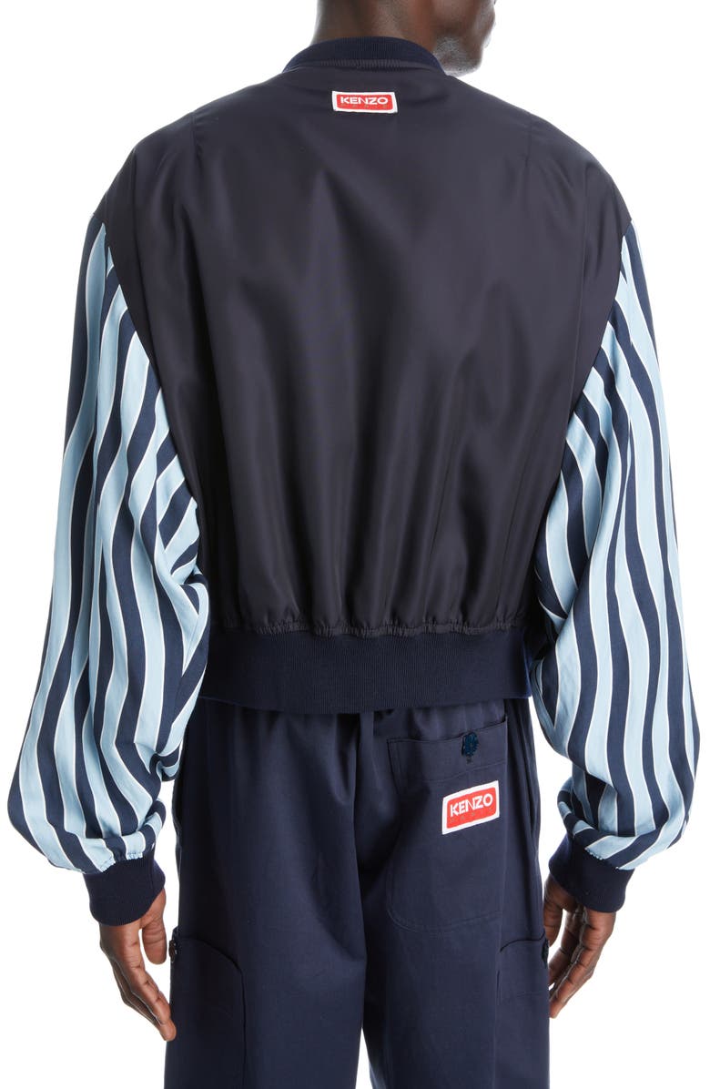 KENZO Wavy Stripes Bomber Jacket, Alternate, color,