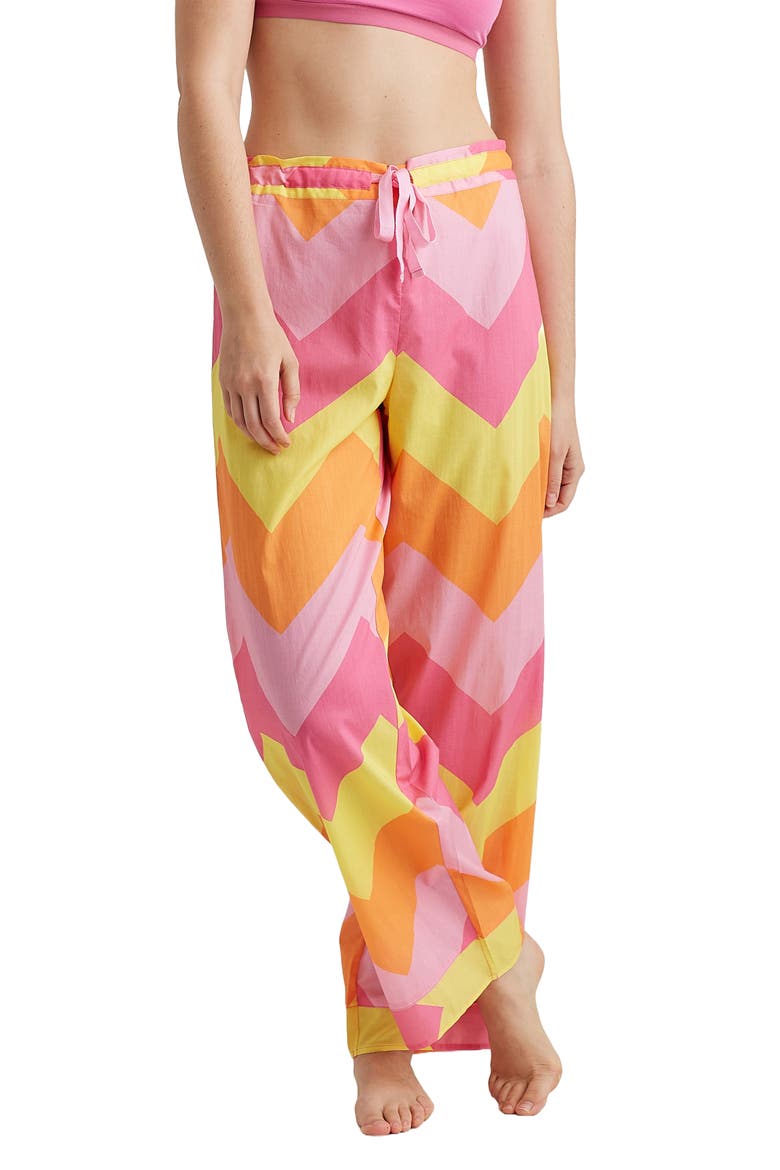 Ava Cotton Pajama Pants, Alternate, color, ROSE PINK