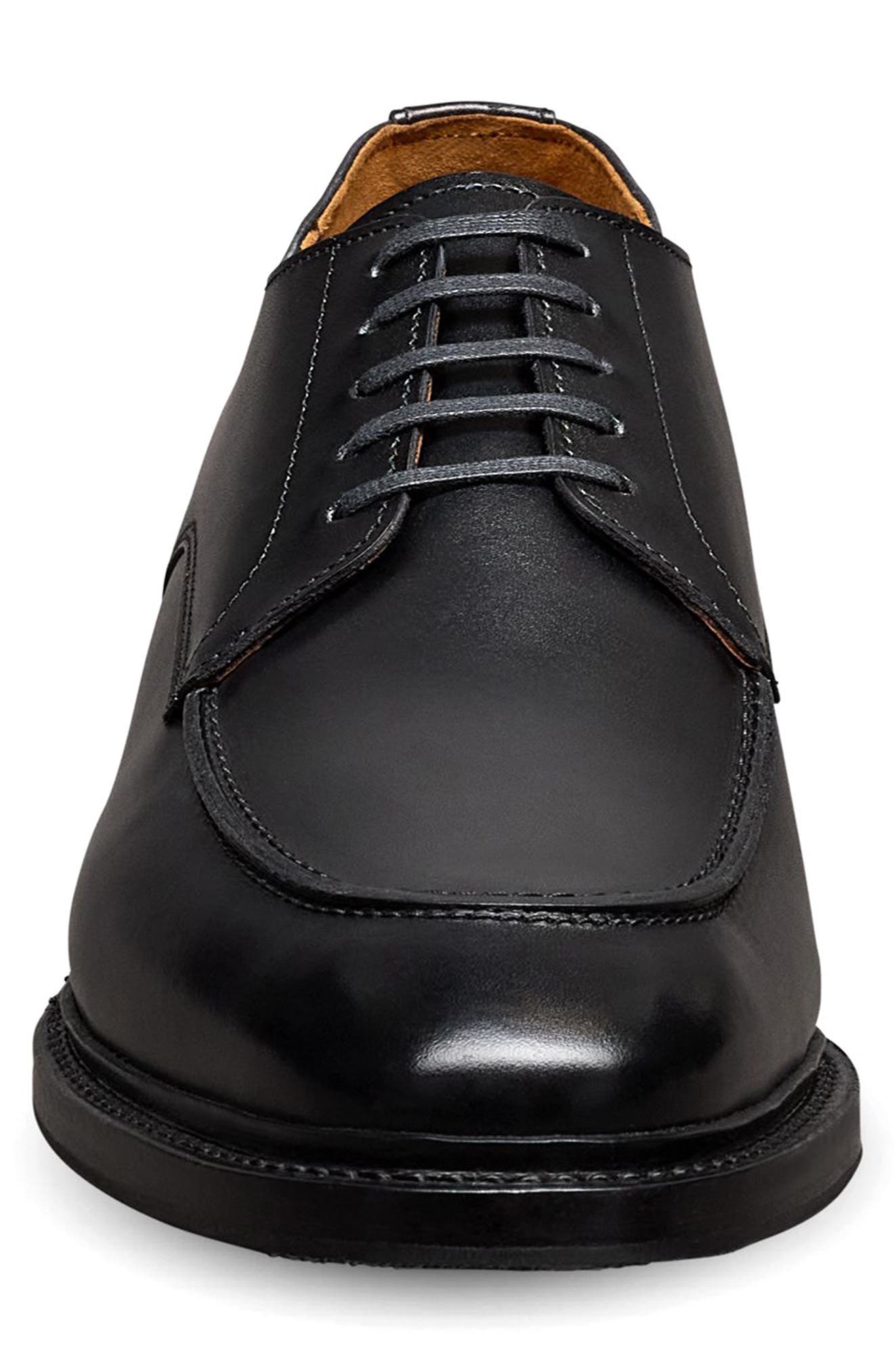 Allen Edmonds Rivington Moc Toe Derby, Alternate, color, Black
