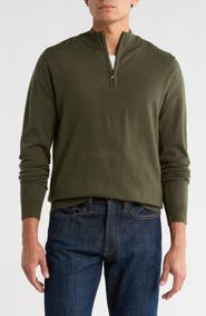 Robert Barakett Daniel Half Zip Pullover Sweater