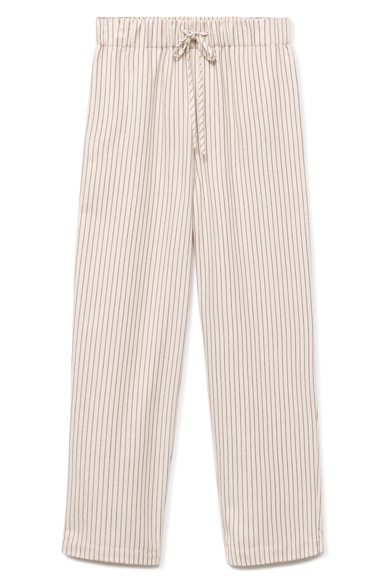 Stripe Flannel Pajama Pants, Alternate, color, IVORY WHITE