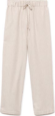 MANGO Stripe Flannel Pajama Pants